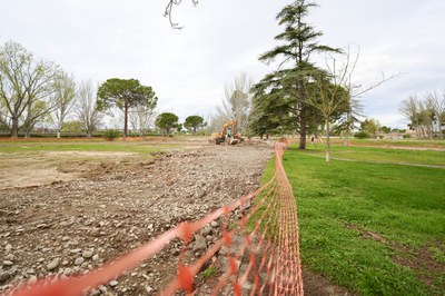 En marxa les obres de renaturalització del Parc de Les Basses..