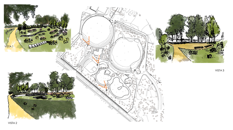 Imatge del projecte de renaturalització del Parc de les Basses.