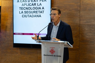 Intervenció de l'intendent de la Guàrdia Urbana, Josep Mallada.