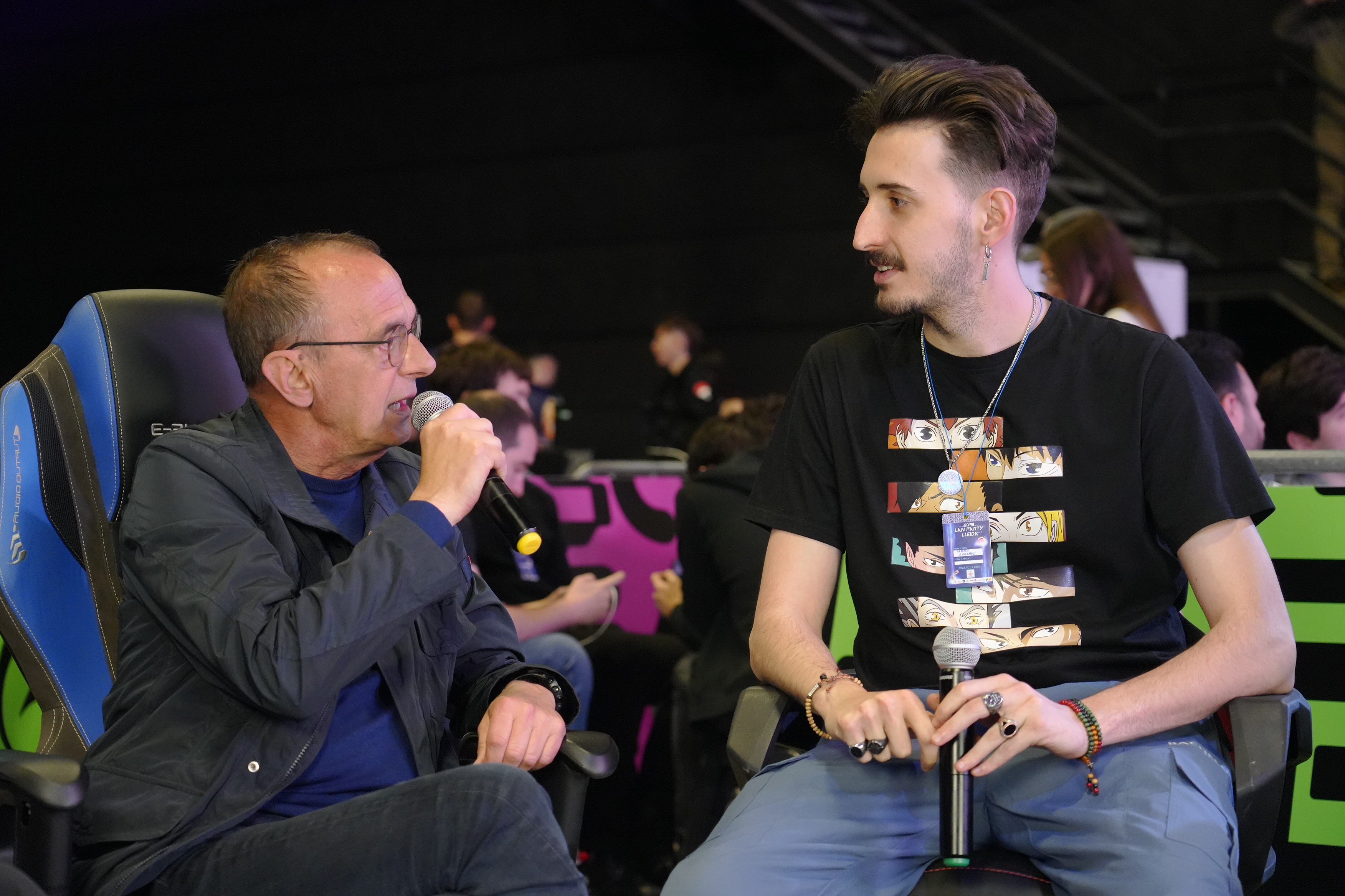 L'alcalde Miquel Pueyo ha estat entrevistat pel "caster" Sallanman a la Lan Party