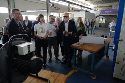 Un moment de la visita a Eurecat.