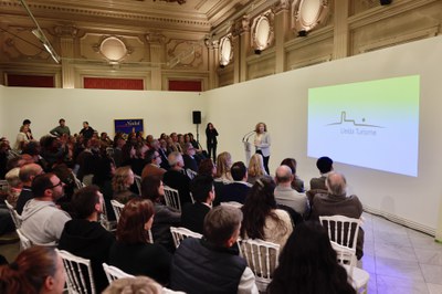 Representants del sector turístic de la ciutat han assistit aquesta tarda a la presentació de Lleida Turisme..