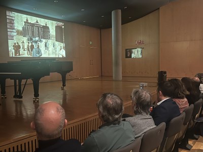 Alumnat de l'EAM ha projectat un curt sobre la vida de Viñes.