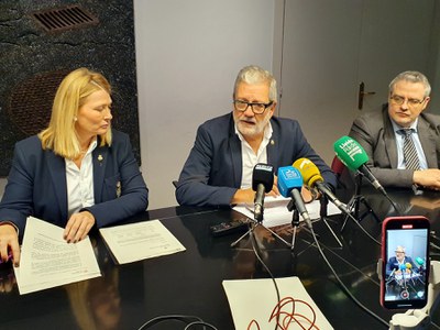 L'alcalde, la tinenta d'alcalde i el director executiu adjunt d'Agenda Urbana han informat avui sobre el pla pel Centre Històric.