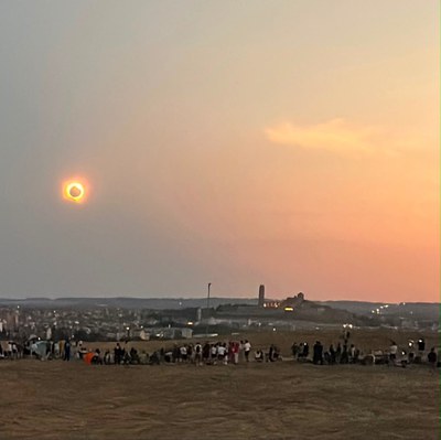 L'eclipsi vist des de Mangraners.