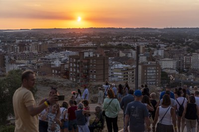 L'eclipsi, des del Baluard del Rei de la Seu Vella.