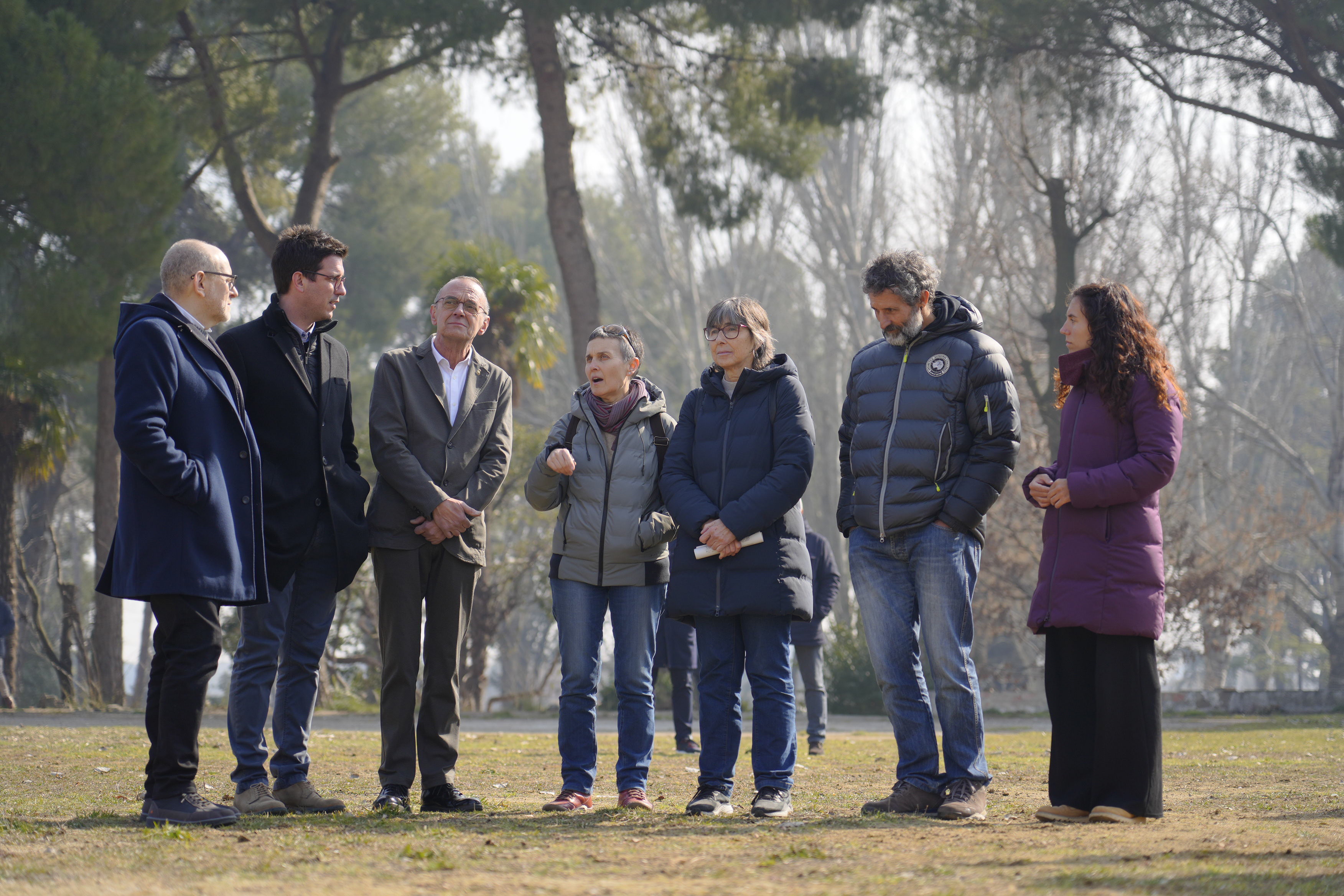 Un moment de la presentació del projecte de la Paeria per recuperar les Basses d'Alpicat, finançat pels Next Generation.