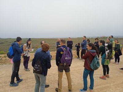 Algunes de les persones que han participat en la visita d'ecodescoberta als secans de Lleida.