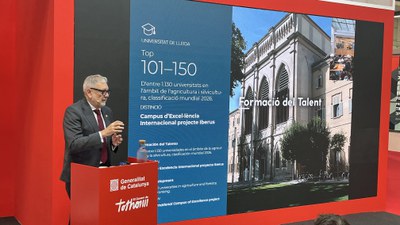 Larrosa durant la seva intervenció al Saló Internacional de Logística.