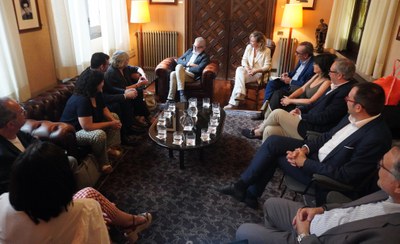 Reunió aquest dimarts a la Paeria amb els representants del Col·legi d’Advocats de Lleida, que l’any 2025 celebra el seu 175è aniversari..