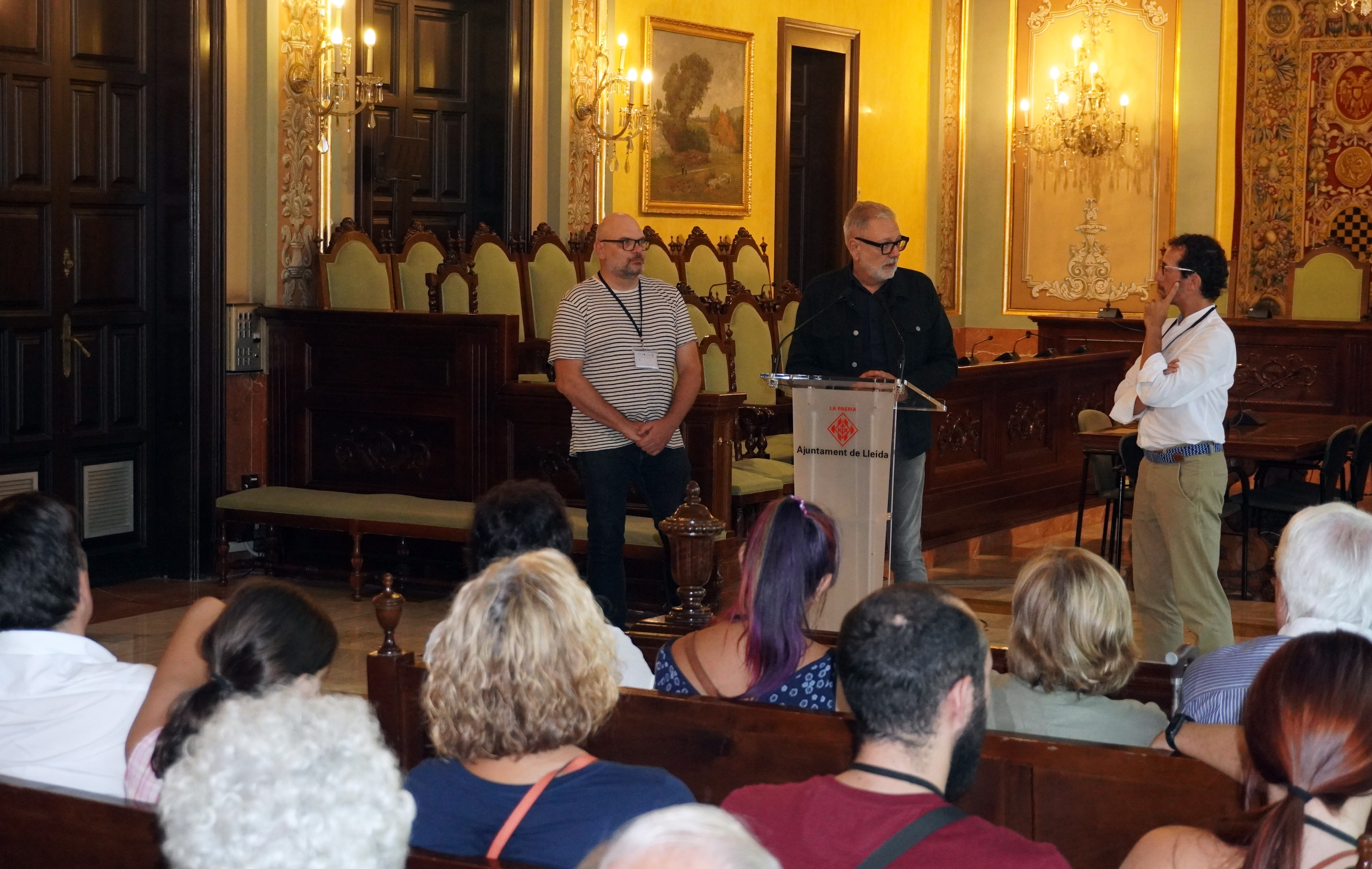 Recepció a la Paeria a la Trobada de Companyies de Teatre Amateur de Catalanya.