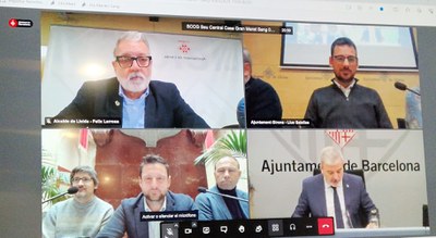 La roda de premsa s'ha fet a tot Catalunya en connexió simultària des de les alcaldies de les quatre capitals.