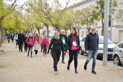 La marxa s'ha fet al voltant de la seu de l'IRB Lleida..