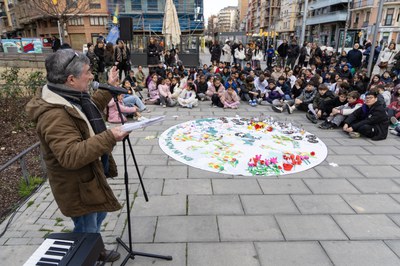 A l'acte hi han participat més de 1.500 infants de 16 centres educatius de Lleida..