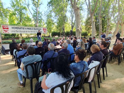 Un moment de la intervenció de la tinent d'alcalde.
