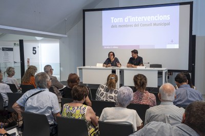 Representants dels agents vinculats al col·lectiu sènior han intervingut en el Consell de la Gent Gran..