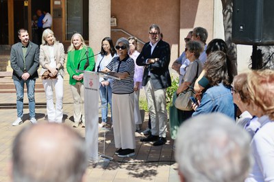 Abigail Segarra, filla de Claverol, ha agraït a la Paeria l'homenatge a la seva mare.