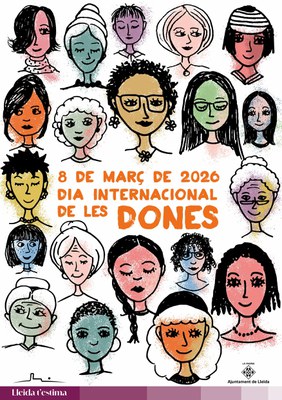 Cartell promocional del Dia Internacional de les Dones 2026 a Lleida.