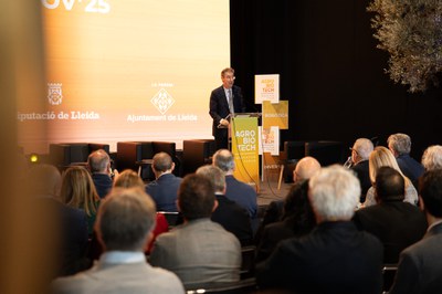 La intervenció del rector de la UdL en funcions, Jaume Puy.