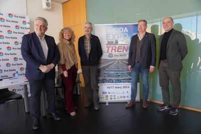 Presentació de Lleida Expo Tren, que es farà aquest cap de setmana (16 i 17 de març) al pavelló 4 de Fira de Lleida..