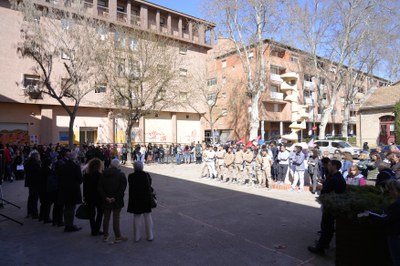 Treballadors i treballadores i alumnat de l'Imo han assistit a la celebració..