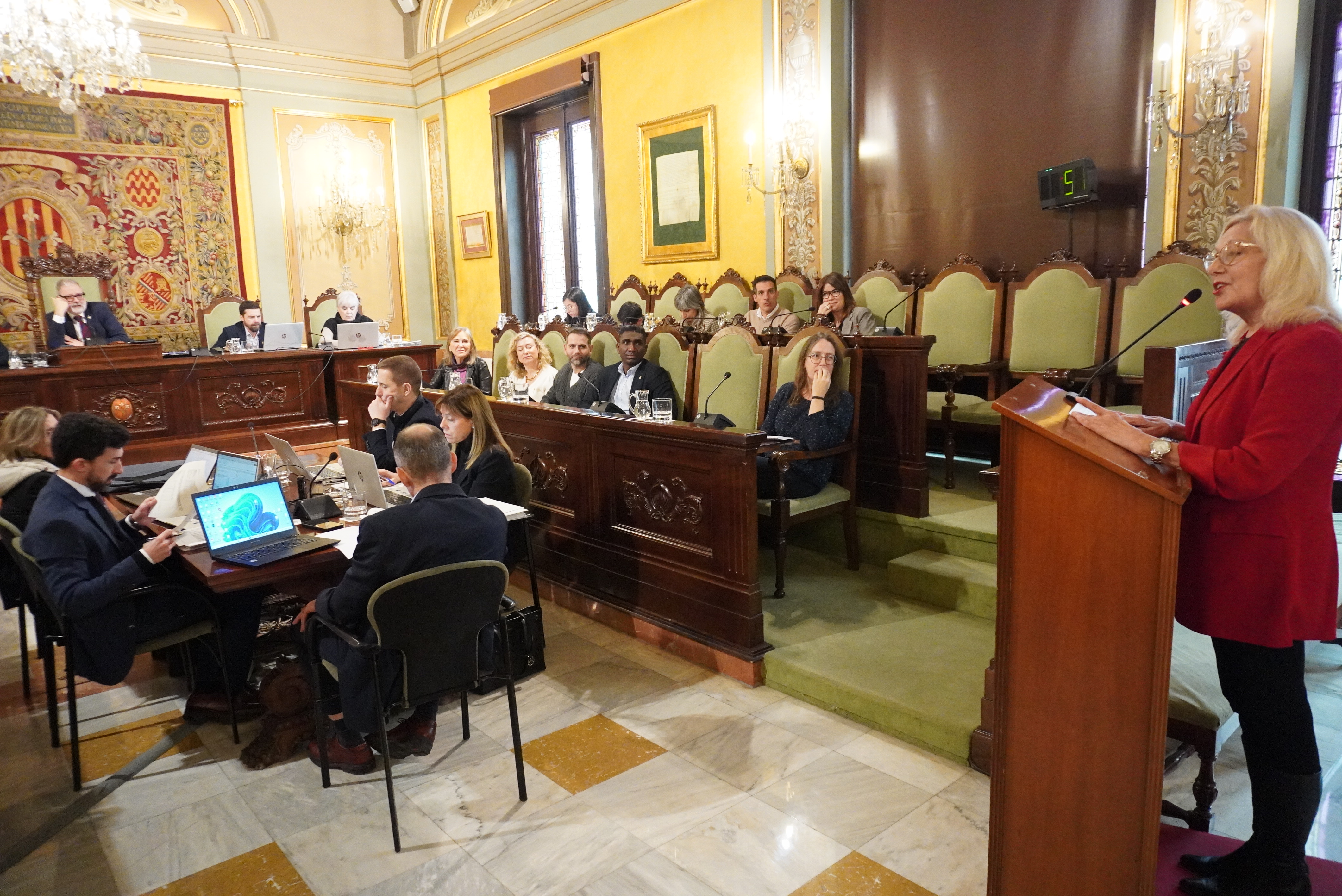 La intervenció de Dolors Pubill al ple