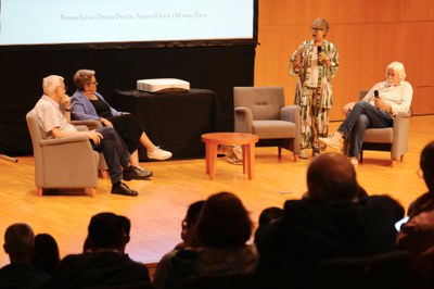 La taula rodona dedicada a l'implicació en l'àmbit cultural de Sabaté.