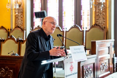 Joan Manuel Tresserras, patró de la Fundació Josep Irla, ha explicat que la Paeria i l'entitat tiraran endavant la Beca Històrica  A. Vives..