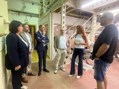 Visita avui a l'Escola del Treball de Lleida.