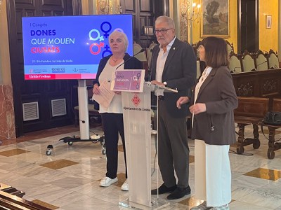L'alcalde Larrosa ha destacat que Lleida serà "capital del debat sobre polítiques feministes" amb el I Congrés Dones que mouen ciutats.