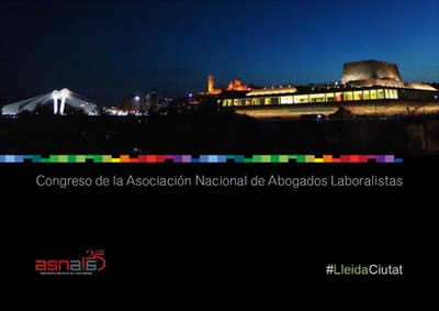 Imatge de la portada del Dossier de Ciutat que presenta la candidatura de Lleida per a ser seu del Congrés.