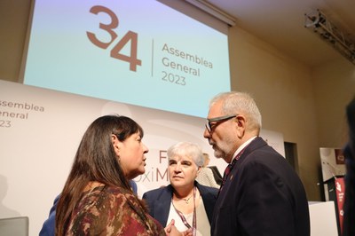 L'alcalde Larrosa, ha estat acompanyat per la tinent d'alcalde de Bon Govern.