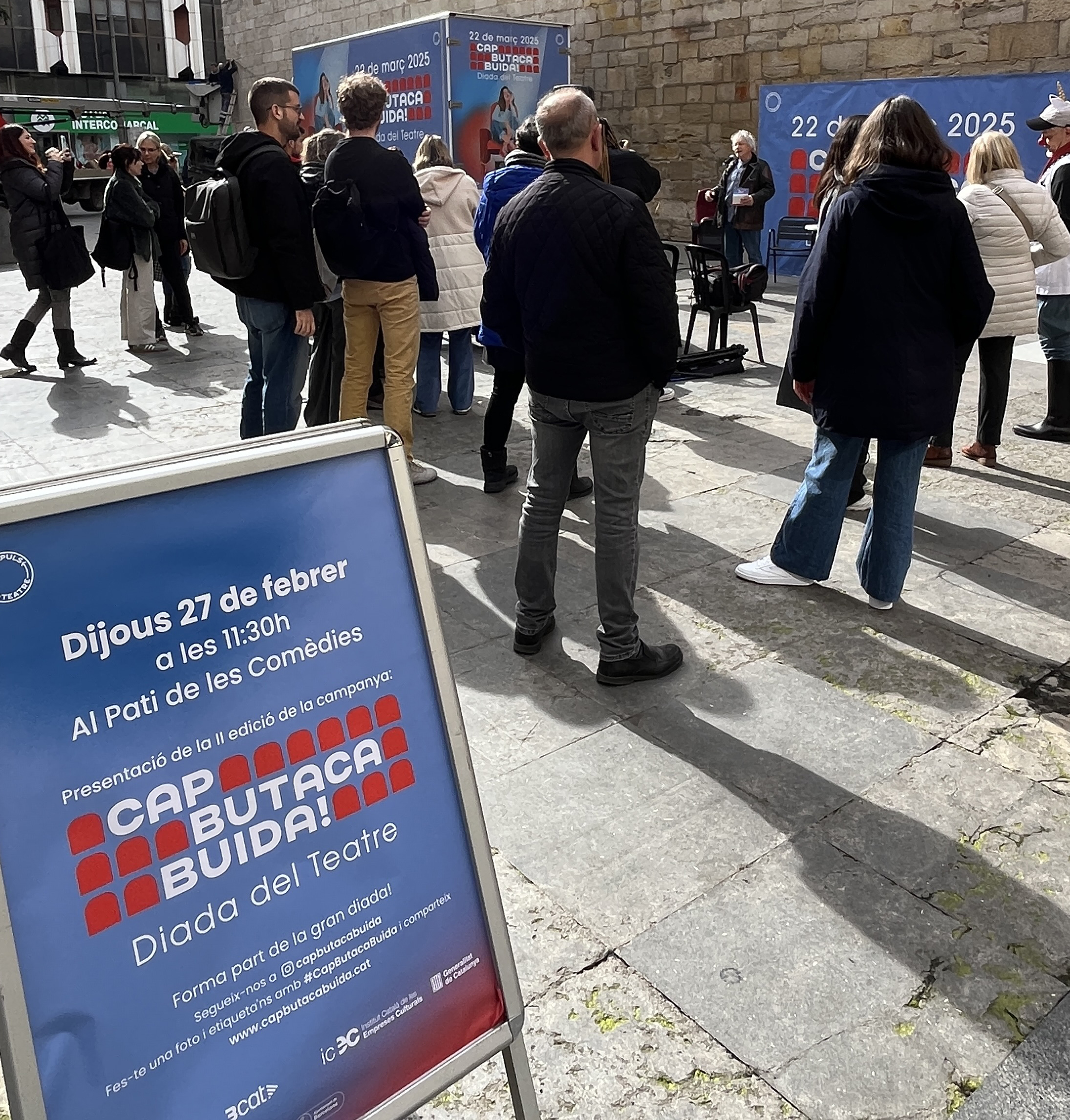 Presentació del Cap Butaca Buida d'aquest 2025, al Pati de les Comèdies de Lleida.