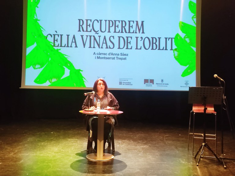 Anna Sàez ha parlat sobre la biografia de Cèlia Viñas