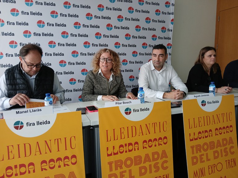 Pilar Bosch durant la roda de premsa de presentació de Lleidantic