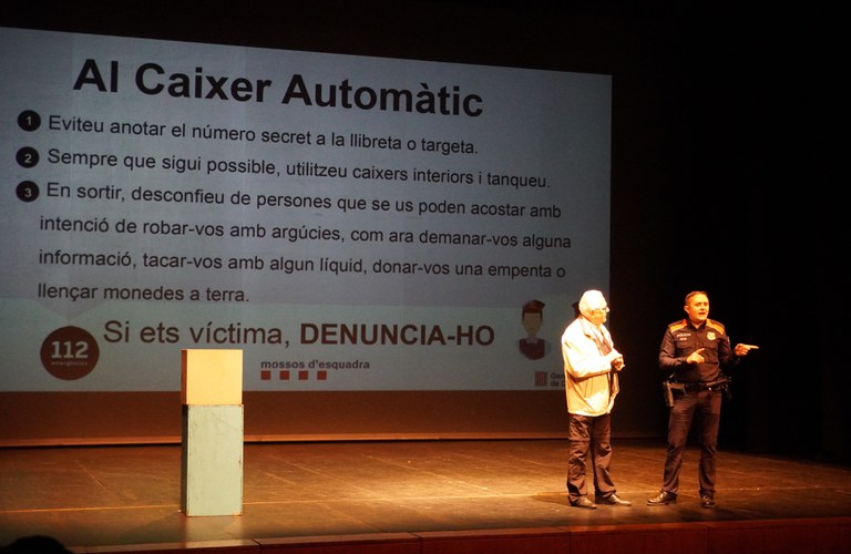 Seguretat a escena és la peça teatral dels Mossos, amb la qual col·labora la Paeria, sobre temes de seguretat