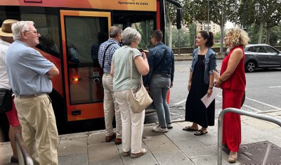 L'alcaldessa accidental, Cristina Morón, i la regidora Pilar Bosch han fet balanç de les dades de la campanya turística d’estiu i del nou Lleida Bus ….