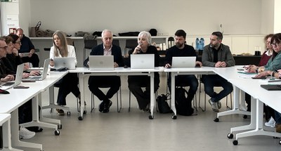 La tinenta d'alcalde i regidora de Bon Govern, Carme Valls, ha presidit la reunió d'avui de la Mesa General de Negociació..