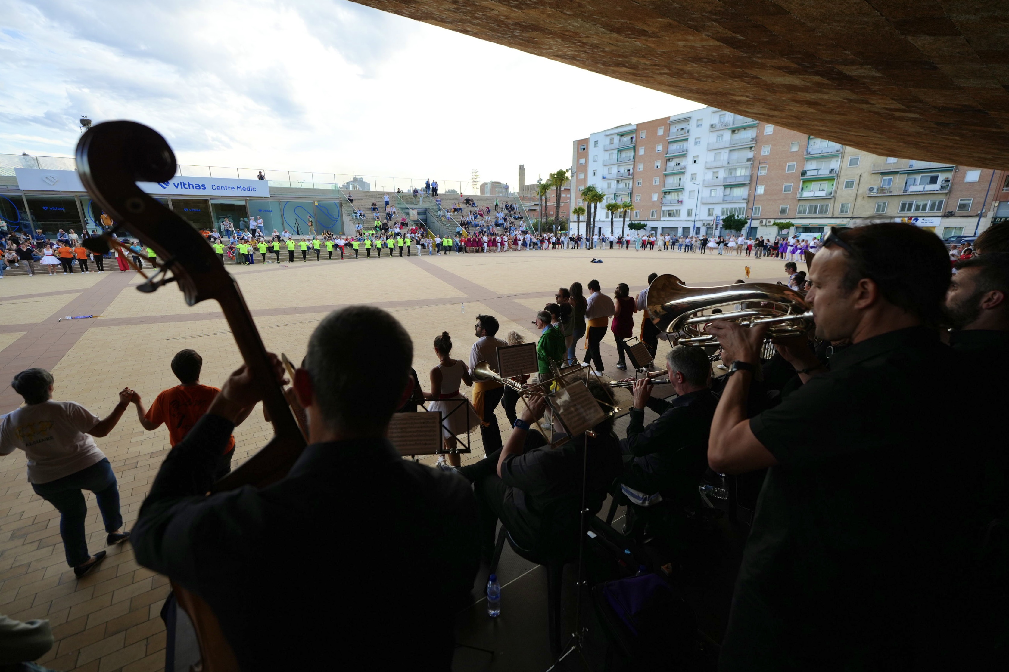 La Bellpuig Cobla, al 74è concurs de colles sardanistes de Lleida.