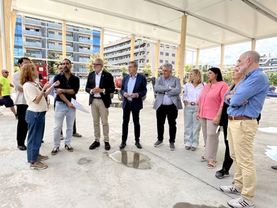 Les institucions patrones de Fira de Lleida han visitat avui les obres del nou pavelló..