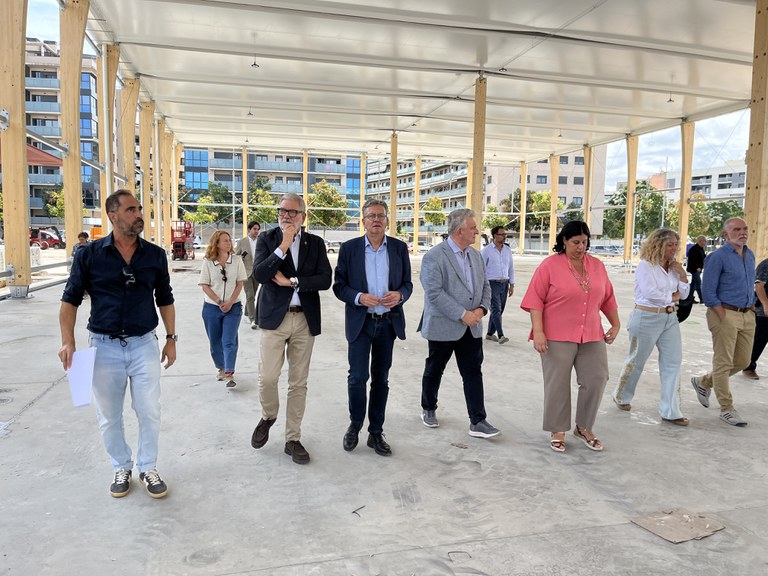 Un moment de la visita d'avui