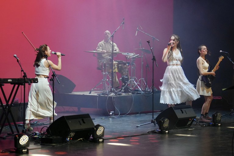 Alidé Sans, amb La Molièra, a la Llotja de Lleida, als Premis ARC 2023.