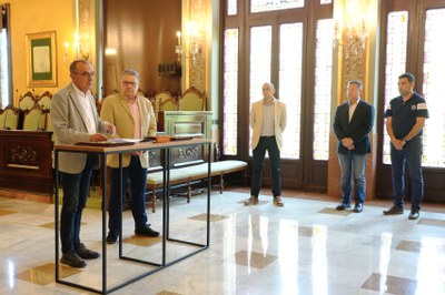 Nou conveni de col·laboració entre la Paeria i els Voluntaris de Protecció Civil de Lleida 2.