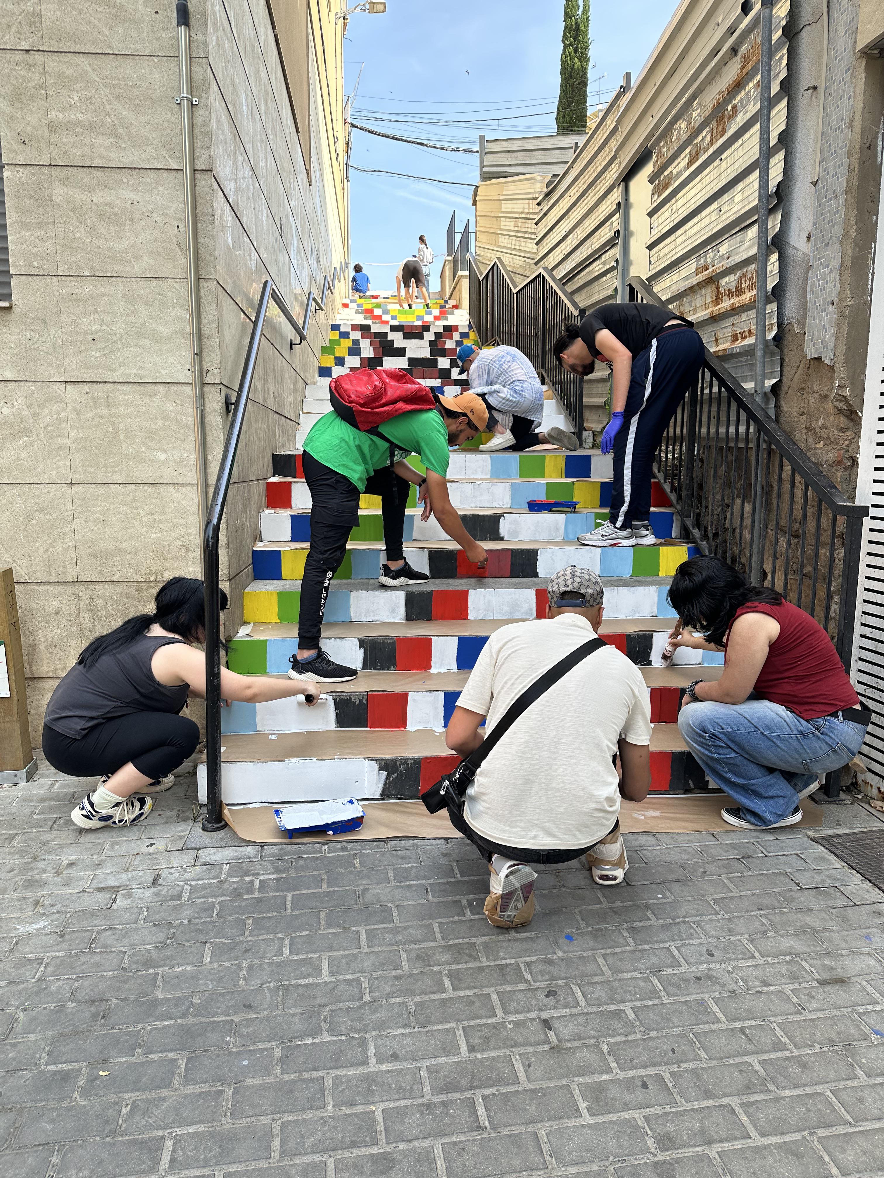 Un dels projectes que repeteix al catàleg "M'apunto!" és Pintem el Centre Històric (Imatge d'arxiu).