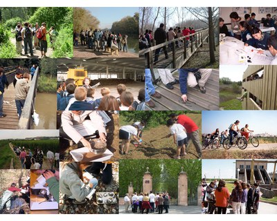 Collage d'activitats realitzades a Lleida en Viu.
