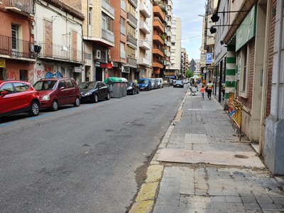 Imatge de la vorera on s'actuarà.