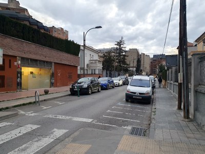Obres de millora de l’entorn de l’escola Sant Josep de Calassanç i al carrer Alfred Perenya, al barri del Clot, per millorar l’accessibilitat..