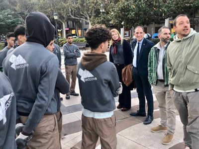 Visita a la Brigada Jove..