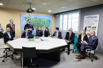 Visita a l'empresa Opp Group, instal·lada al Parc.