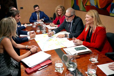 La reunió de la comissió mixta de seguiment ha tingut lloc avui al Palau de la Paeria.